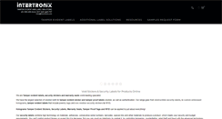 Desktop Screenshot of intertronix.com