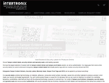 Tablet Screenshot of intertronix.com